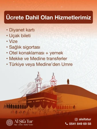 UMRE FİYATINA DAHİL HİZMETLER
